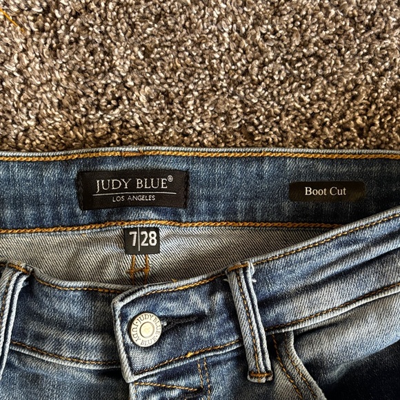 Judy Blue Classic Blue Boot Cut Jeans - Picture 2 of 6